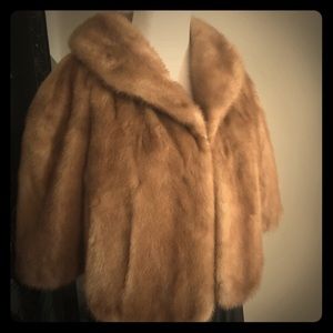 Cullums Vintage Mink Fur Cape Wrap Stole